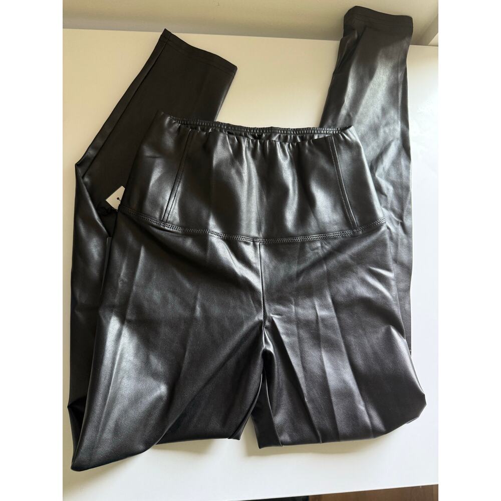 $138 New Aritzia Wilfred Daria Faux Leather Leggings - Small - Black - Picture 7 of 7